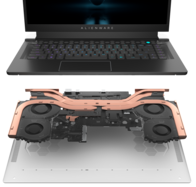 Alienware x15 R2 - Sistema di raffreddamento Cryo-tech. (Fonte immagine: Dell)