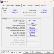 CPU-Z - Memoria