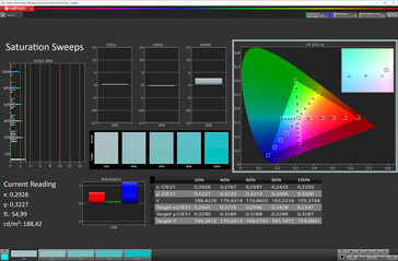 Saturazione (schema di colori "Standard", spazio di colore target sRGB)