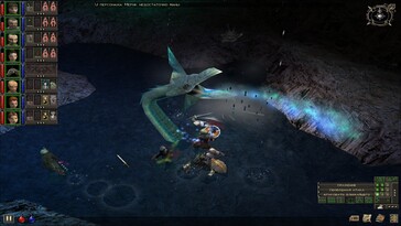 Nella foto: Una schermata di gameplay di Dungeon Siege.