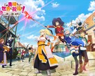 Immagine principale del prossimo gioco di ruolo per dispositivi mobili free-to-play «KonoSuba» di Kadokawa.