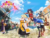 Immagine principale del prossimo gioco di ruolo per dispositivi mobili free-to-play «KonoSuba» di Kadokawa.