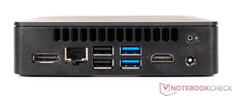 Retro: DisplayPort, GBit LAN, 2x USB 2.0, 2x USB 3.2, HDMI, alimentatore