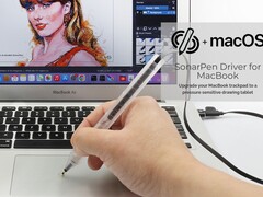 Il driver SonarPen trasforma il touchpad di un MacBook in una tavoletta da disegno che funziona con uno stilo SonarPen. (Fonte immagine: SonarPen)