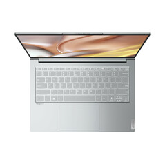 Lenovo Yoga Slim 7 Pro in Cloud Grey con display in mylar. (Fonte immagine: Lenovo)