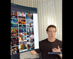 Il CEO di Meta, Mark Zuckerberg, parla di Apple Vision Pro, registrato con il sistema passthrough di realtà mista di Quest 3 (immagine: @zuck / Instagram)