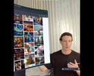 Il CEO di Meta, Mark Zuckerberg, parla di Apple Vision Pro, registrato con il sistema passthrough di realtà mista di Quest 3 (immagine: @zuck / Instagram)
