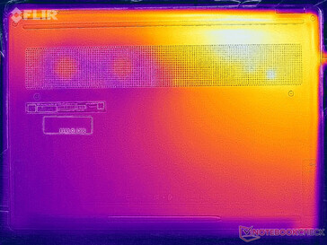 Test di sollecitazione delle temperature di superficie (lato inferiore)
