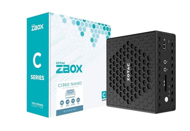 Lo Zotac Zbox CI360 nano, privo di ventole, ha un volume di soli 0,9 litri. (Fonte: Zotac)
