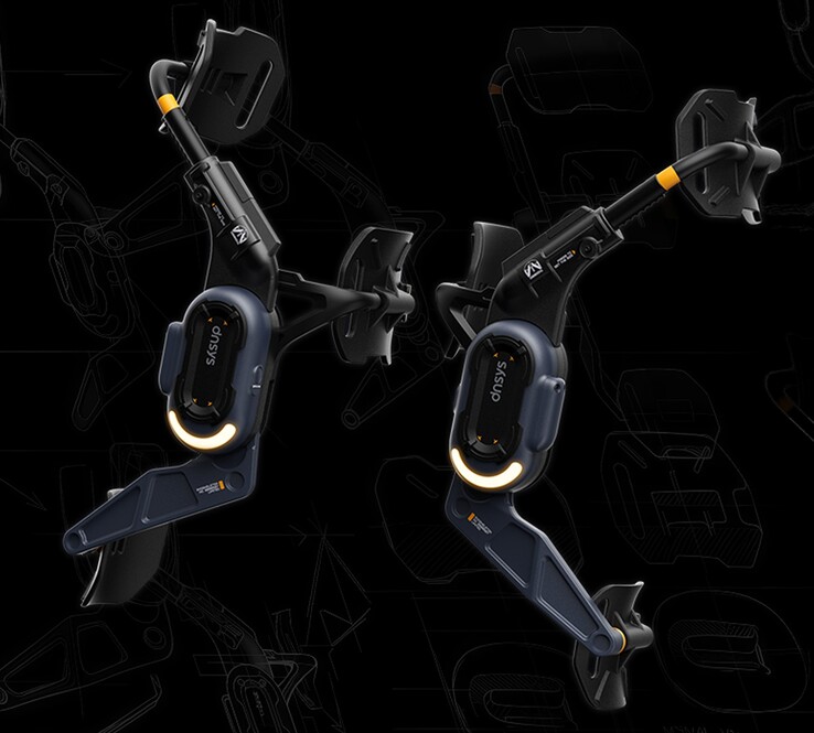 Esoscheletro Dnsys Z1 Pro - Esoscheletro al ginocchio di Death Stranding 2: On the Beach. (Fonte: Dnsys)