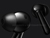I OnePlus Nord Buds 3 ricevono un nuovo design. (Immagine: @OnLeaks / MySmartPrice)