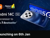 Il Redmi 14C 5G debutterà in India il 6 gennaio 2025 (fonte: Flipkart via Xiaomi) 