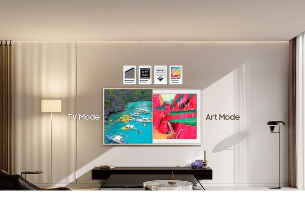 Il televisore The Frame Pro di Samsung ha un display Neo QLED con mini LED. (Fonte: Samsung)