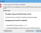 Vivaldi 5.0 ora disponibile (Fonte: Own)