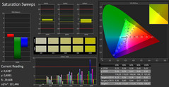 CalMAN Saturazione Colore: calibrato