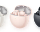 Disponibili nei colori rosa, bianco e nero, i FreeBuds 7i offrono fino a 35 ore di riproduzione musicale. (Fonte immagine: Huawei)