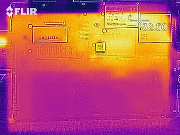 Immagine termica in idle - lato inferiore