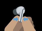 Un presunto disegno ufficiale di Galaxy Buds3 Pro. (Fonte: Android Authority)