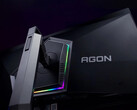 AOC Agon 6 Pro AG326UZD ha un supporto regolabile e un'illuminazione RGB montata sul retro. (Fonte: AOC)