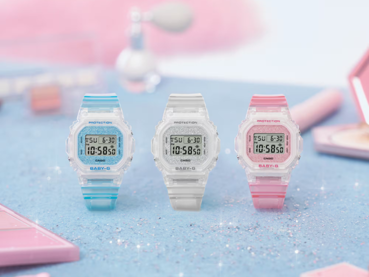 Da sinistra a destra: gli orologi Casio G-Shock BGD565GC-2, BGD565GC-7 e BGD565GC-4. (Fonte: Casio)
