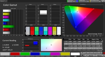 CalMan - spazio di colore AdobeRGB