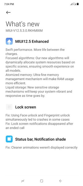 MIUI 12.5 Enhanced Edition per il POCO F3. (Fonte: Adimorah Blog)