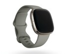 Il Fitbit Sense è disponibile in argento con un cinturino grigio salvia. (Fonte immagine: Fitbit)