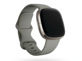 Il Fitbit Sense è disponibile in argento con un cinturino grigio salvia. (Fonte immagine: Fitbit)
