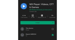 Un aggiornamento Android schermata di installazione dell'app. (Fonte: Reddit)