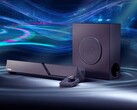 La soundbar da gioco ROG Gjallar include un subwoofer wireless e un centro di controllo.