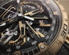 Il cronografo Roger Dubuis Excalibur Spider Flyback (nella foto) ha una corona in oro rosa con un anello laccato che segue l'intera combinazione di colori. (Fonte immagini: Roger Dubuis)
