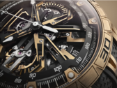 Il cronografo Roger Dubuis Excalibur Spider Flyback (nella foto) ha una corona in oro rosa con un anello laccato che segue l'intera combinazione di colori. (Fonte immagini: Roger Dubuis)
