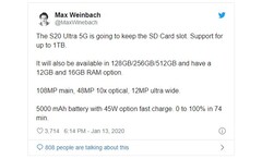 Il tweet pubblicato da Max Weinbach