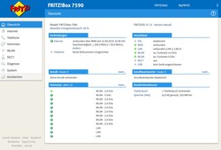 Interfaccia web ben strutturata e completa del Fritzbox