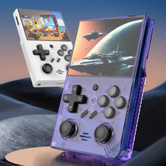 L'R35 Plus assomiglia alle recenti versioni di Anbernic RG35XX, ma con una coppia di joystick. (Fonte immagine: SZDiiER)