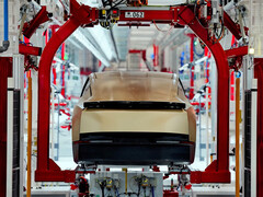 Processo di produzione della Tesla Cybercab. (Fonte: Tesla)