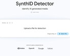 Sito web di Google SynthID Detector