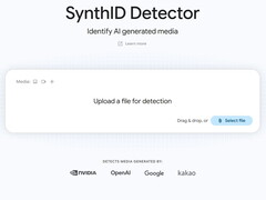 Sito web di Google SynthID Detector