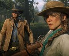 Un'immagine di Red Dead Redemption 2 che mostra Arthur Morgan e Sadie Adler. (Fonte: Rockstar Games)