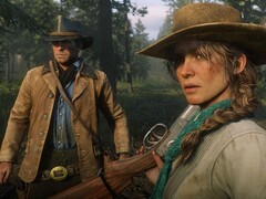 Un'immagine di Red Dead Redemption 2 che mostra Arthur Morgan e Sadie Adler. (Fonte: Rockstar Games)