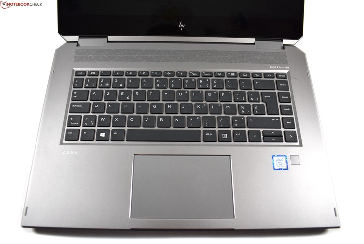 Keyboard-area HP ZBook Studio x360