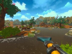 In Fresh Start Cleaning Simulator, i giocatori usano un dispositivo che combina un'idropulitrice e un aspirapolvere per ripulire la natura da ogni tipo di detrito.