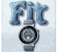 Il Watch Fit di Honor sembra avere un braccialetto opzionale in denim. (Fonte immagine: Honor)