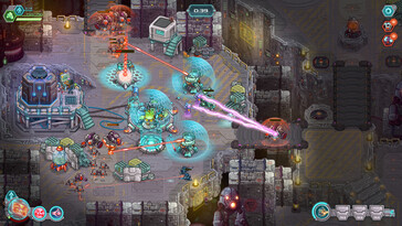 Un'immagine che mostra una battaglia in Iron Marines.