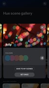 'Jolly' è una delle scene delle festività invernali di Philips Hue. (Fonte immagine: schermata dell'applicazione Philips Hue)