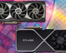 La scheda RX 7900 XT potrebbe superare la RTX 4090 grazie alla sua nuova microarchitettura. (Fonte immagine: AMD (6900 XT)/Nvidia (RTX 3090)/Unsplash - modificato)