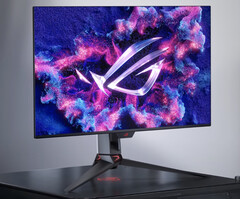 ASUS presenterà il ROG Swift OLED PG32UCDP durante il CES 2024. (Fonte: ASUS)