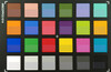 ColorChecker: la metà inferiore mostra il colore di riferimento.