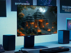 L&#039;UltraGear OLED 27GX700A ha una finitura antiriflesso piuttosto che gli equivalenti lucidi che si trovano in altri recenti monitor da gioco basati su WOLED. (Fonte: LG)