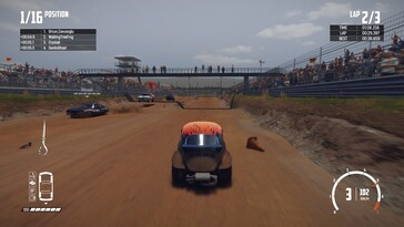 Nella foto: uno screenshot di gioco tratto da Wreckfest.